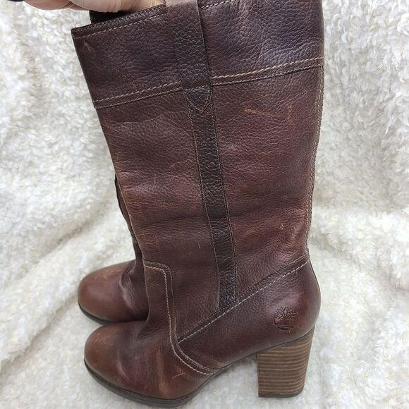 Timberland Earthkeepers Waterproof Leather Mid Calf Pull-on Boots sz 8.5 - Picture 3 of 9